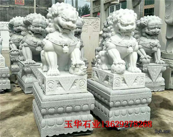 动物石雕，石狮子，石雕麒麟，石雕大象